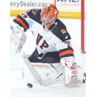 Lehigh Valley Phantoms goaltender Kirill Ustimenko vs. the Charlotte Checkers