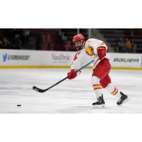 Defenseman Nathaniel Kallen with Ferris State
