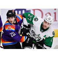 Mike Vecchione of Los Chimuelos de San Antonio and Michael Mersch of the Texas Stars