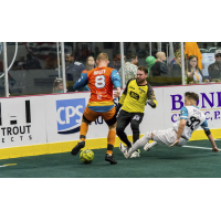 St. Louis Ambush defender Pepe Junqueira (right) and goalkeeper Jason Norsic vs. the Florida Tropics