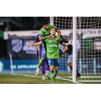 Nico Lodeiro scored the opening goal of Seattle Sounders FC's 3-0 win over Vancouver in the MLS is Back Tournament in Orlando