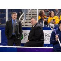 Georgia Swarm head coach Ed Comeau and assistant coach Sean Ferris
