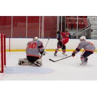 New Jersey Titans forward Tommy Bannister takes a shot against the the Northeast Generals