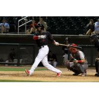 Former Birmingham Barons outfielder Luis Robert