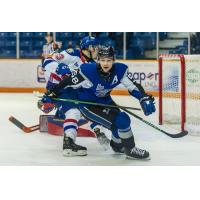 Saint John Sea Dogs defenceman Charlie DesRoches vs. the Moncton Wildcats