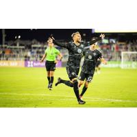 Louisville City FC forward Cameron Lancaster