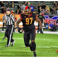Defensive lineman Reggie Howard with the XFL's Los Angeles Wildcats