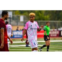 Forward Madison FC striker Noah Fuson