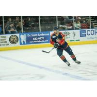 Defenseman Jake Hamilton with the Peoria Rivermen