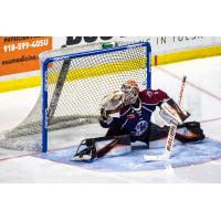 Tulsa Oilers goaltender Roman Durny