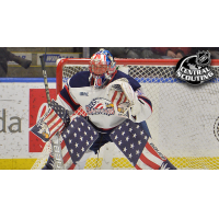 Saginaw Spirit goaltender Tristan Lennox