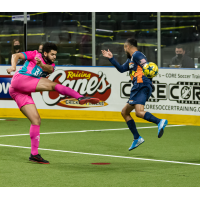 St. Louis Ambush with a hard shot vs. the Tacoma Stars