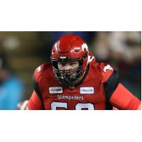 Calgary Stampeders offensive lineman Shane Bergman