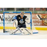 Goaltender Stuart Skinner with the Wichita Thunder