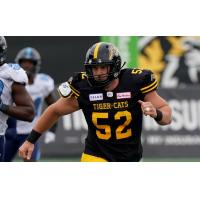 Aaron Crawford with the Hamilton Tiger-Cats