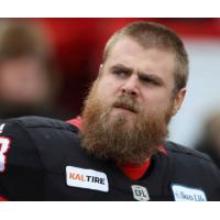 Calgary Stampeders offensive lineman Brad Erdos