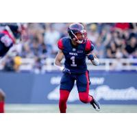 Defensive back Ciante Evans with the Montreal Alouettes