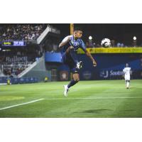 Winger Derek Gebhard with El Paso Locomotive