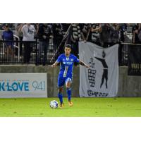 Winger Derek Gebhard with the Charlotte Independence