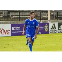 Winger Derek Gebhard with the Charlotte Independence