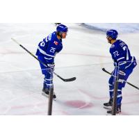 Wichita Thunder forwards Austin McILmurray and Peter Crinella