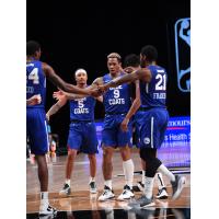 Delaware Blue Coats exchange congratulations