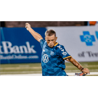 Forward Clayton Adams with Chattanooga FC