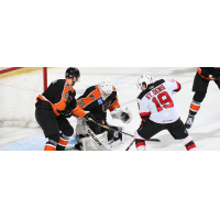 Binghamton Devils forward Travis St. Denis vs. the Lehigh Valley Phantoms