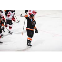 Lehigh Valley Phantoms react after a goal