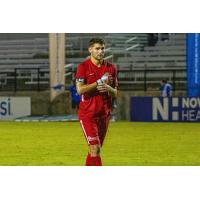 Goalkeeper Phil Breno with the Charleston Battery