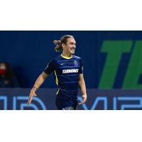 Forward Cal Jennings with Memphis 901 FC