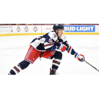 Forward Jake Elmer with the Hartford Wolf Pack