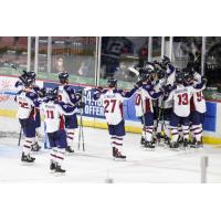 Tulsa Oilers celebrate a goal