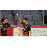 Ontario Fury celebrate a goal vs. the Tacoma Stars