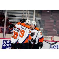 Lehigh Valley Phantoms celebrate a goal