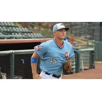 Third baseman Josh Jung with the Hickory Crawdads