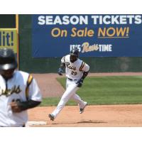 York Revolution outfielder Melky Mesa rounds the bases