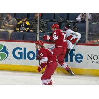 Allen Americans forward Spencer Asuchak delivers a hit