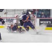 Prince George Cougars battle the Kamloops Blazers