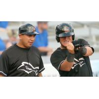 Ray Hernandez with the Quad Cities River Bandits
