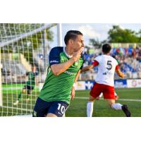 Midfielder/winger Carlos Gomez with the Greenville Triumph