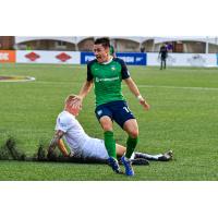 Midfielder/winger Carlos Gomez with the Greenville Triumph