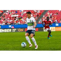 Midfielder/winger Carlos Gomez with the Greenville Triumph