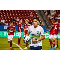Midfielder/winger Carlos Gomez with the Greenville Triumph