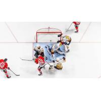 Rockford IceHogs score against the Chicago Wolves