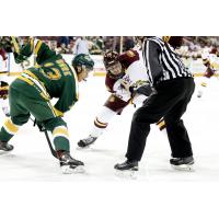 Forward Steve Owre with the University of Alberta