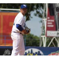 Pitcher Bryce Hensley with the Lexington Legends