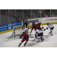 Allen Americans score against the Utah Grizzlies