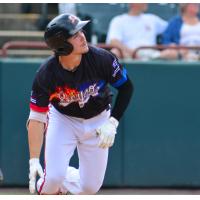 Preston Palmeiro with the Bowie Baysox