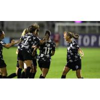 Racing Louisville FC celebrate a goal